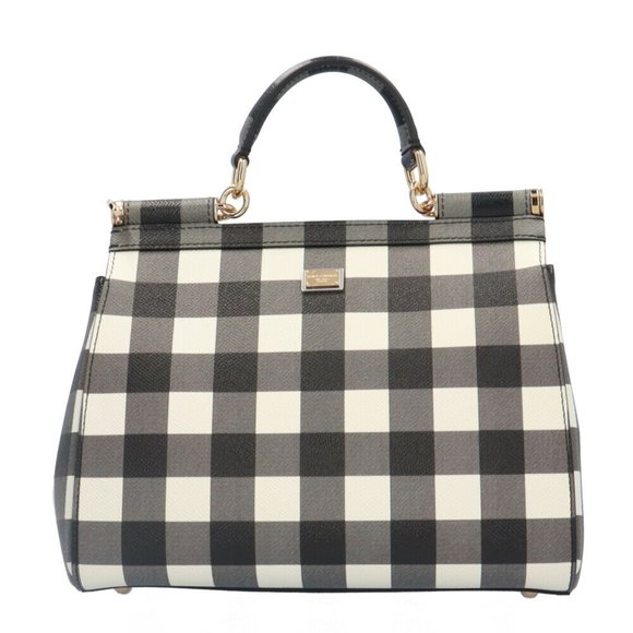 Dolce & Gabbana Women's Leather Shoulder Bag Black,White - Picture 3 of 6